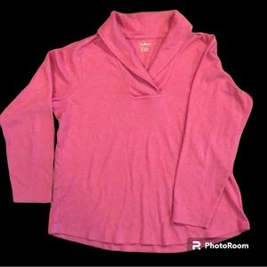 L.L. Bean Shawl collar Top